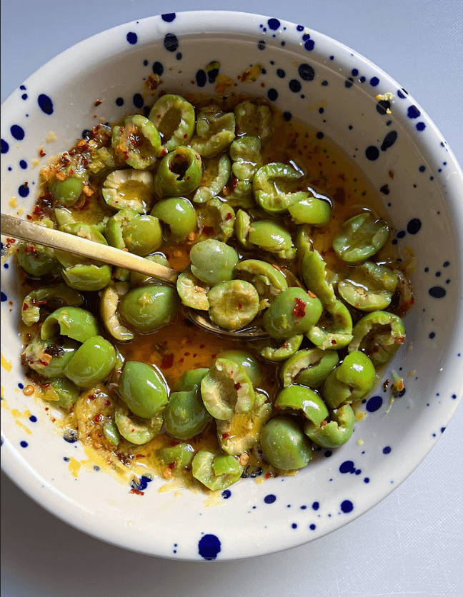 Quick Marinated Olives