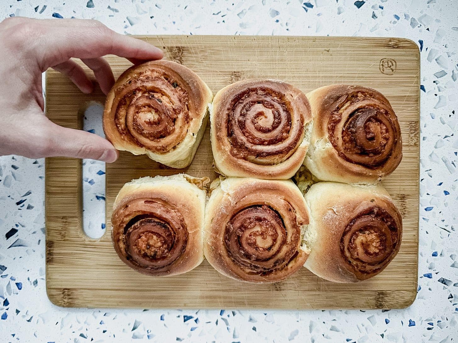 Cheddar and Marmite Buns