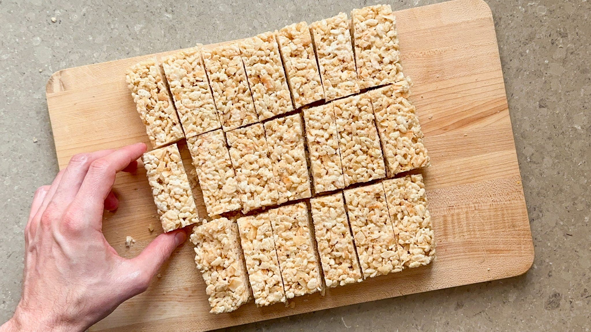 Toasted Coconut Rice Krispies Treats