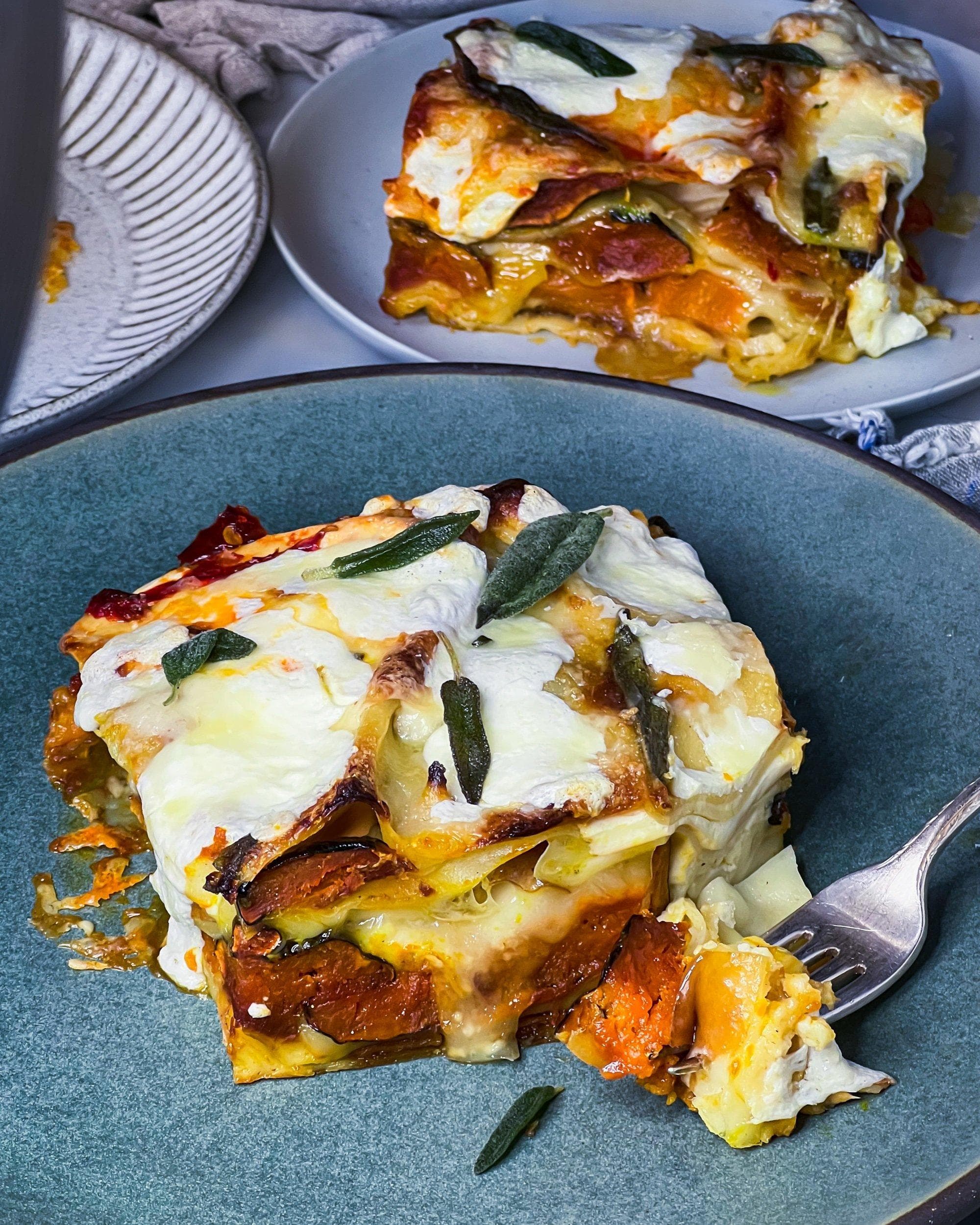 Winter Squash Lasagna with Smoked Scamorza and Sage