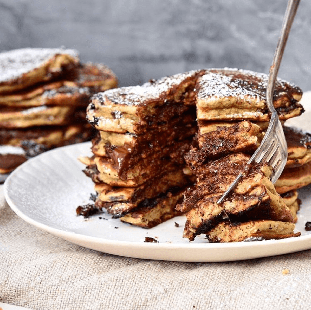 Banana Chocolate Pancakes