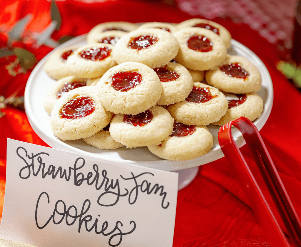 Strawberry Jam Cookies