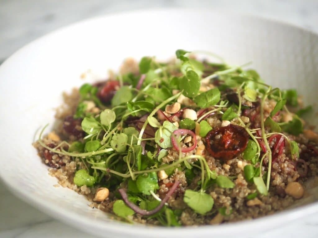 Quinoa Salad with Oven Roasted Tomatoes