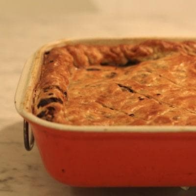 Turkey, Leek and Grainy Mustard Pie