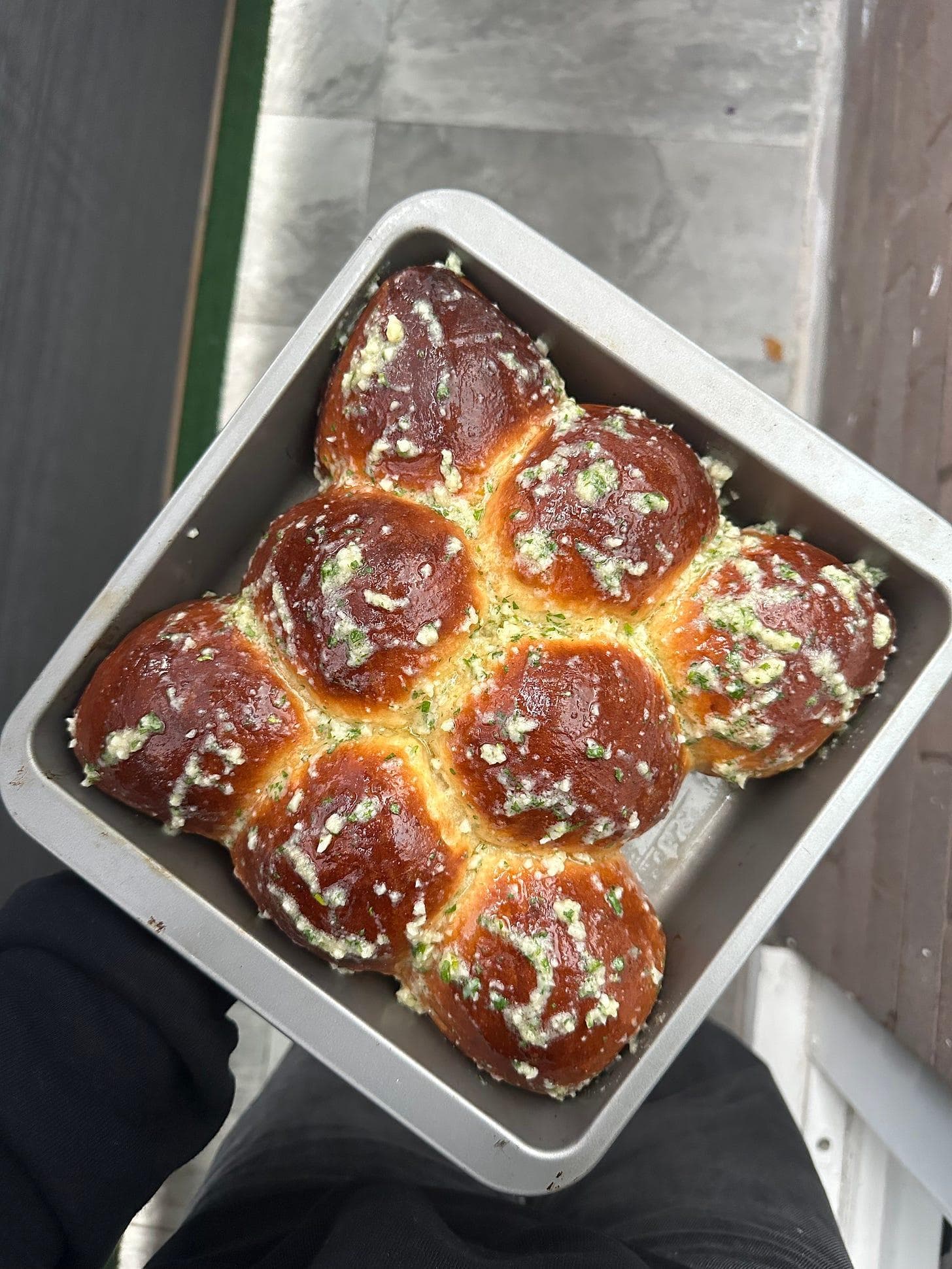 Garlic & Parm Milk Bread Rolls