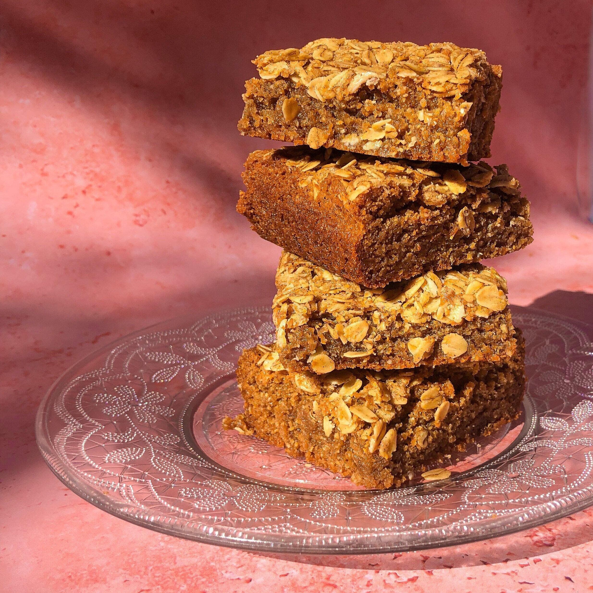 Fudgy Oat Blondies