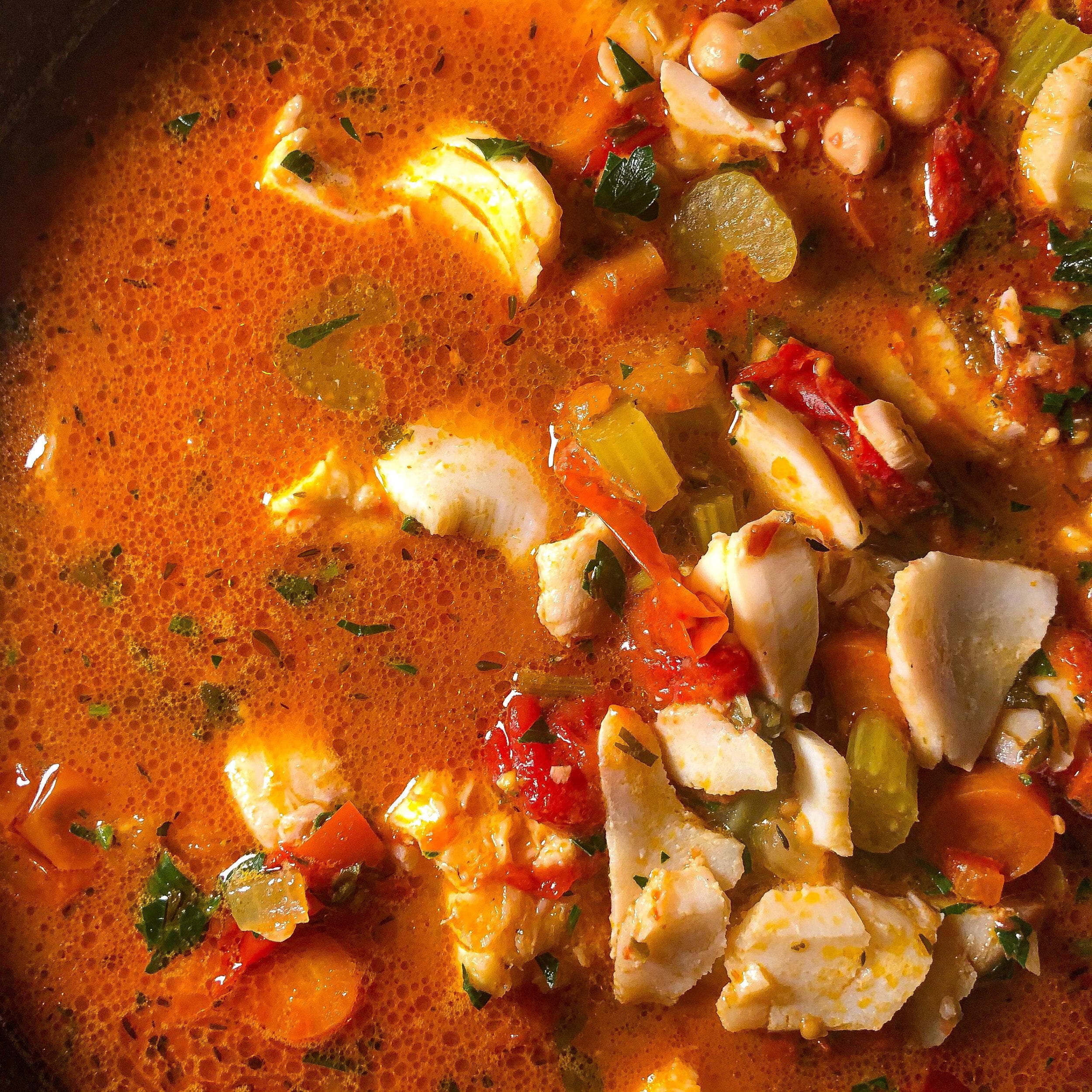 Roasted Tomato & Cod Stew