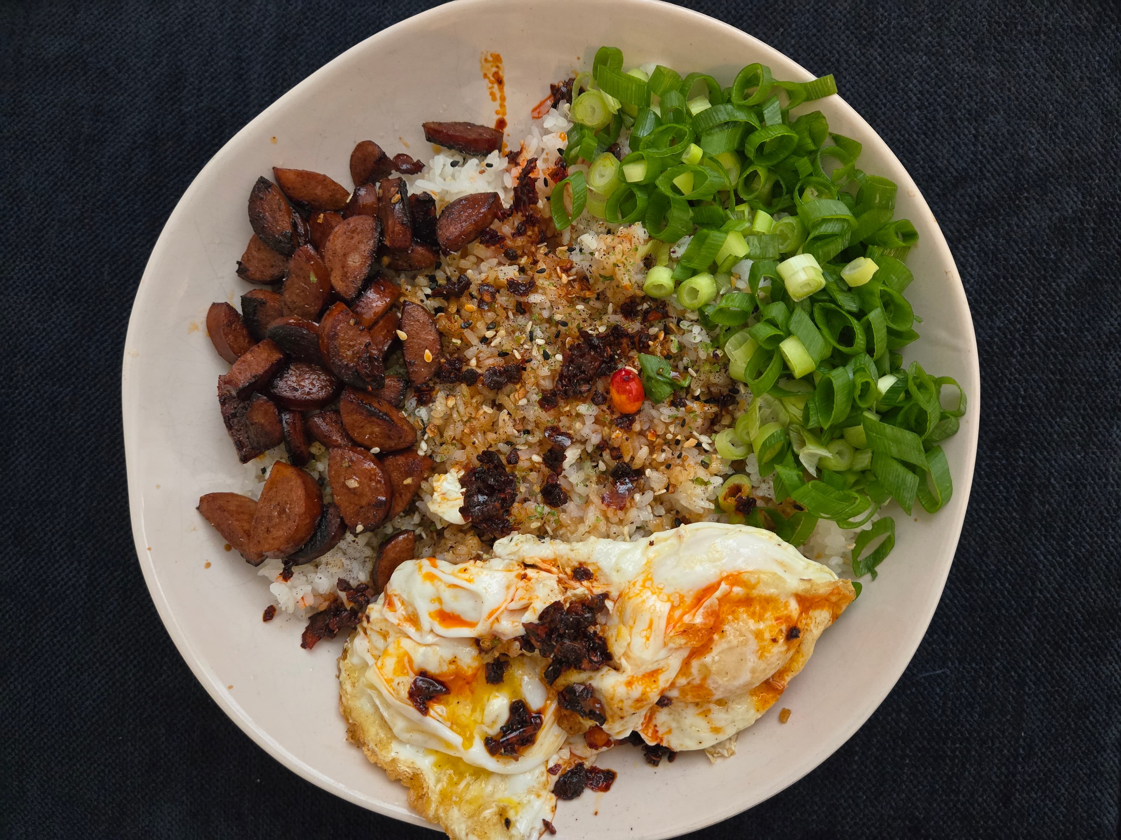 Chorizo and Egg Rice Bowl