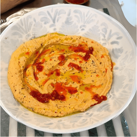 Spicy Feta Dip with Crunchy Lavash Chips