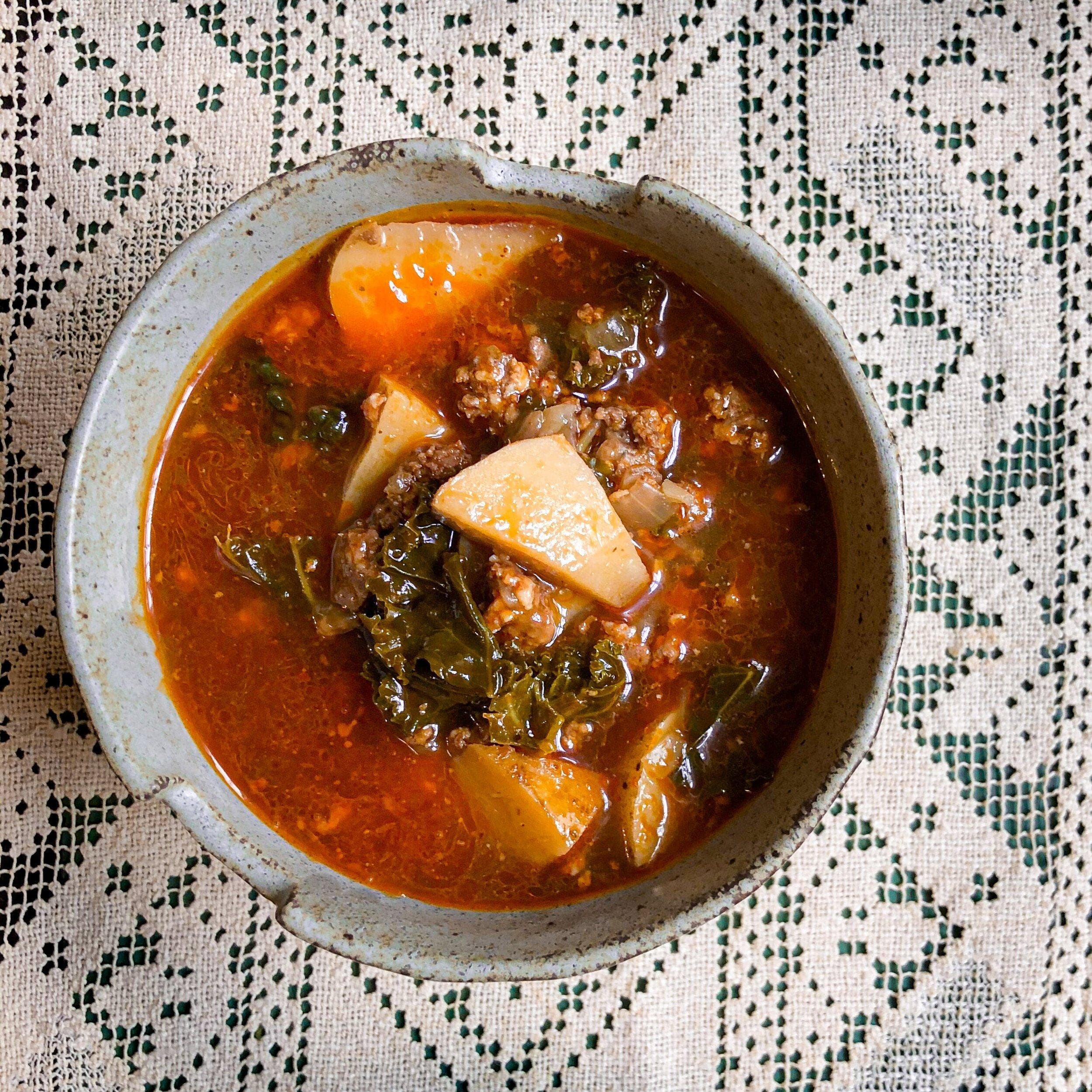 Chorizo & Kale Soup