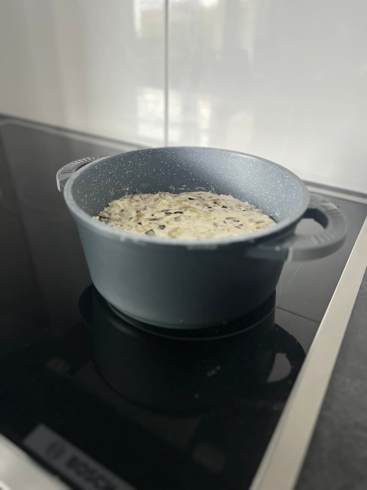 German Leek & Cheese Soup (gluten-free)